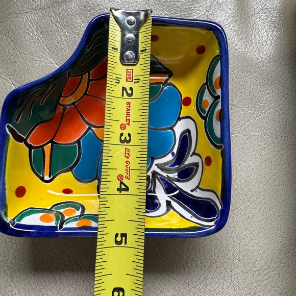 Mexican Talavera Chip Dip | Sectional Tray | Taco Square Serving Dish | MexDecor - Picture 8 of 8